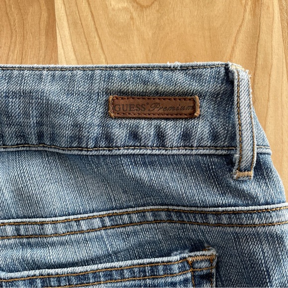 Vintage Guess Premium Jeans Womens 30 Bootcut Low Rise Grunge Y2K Faded Blue - Picture 7 of 10